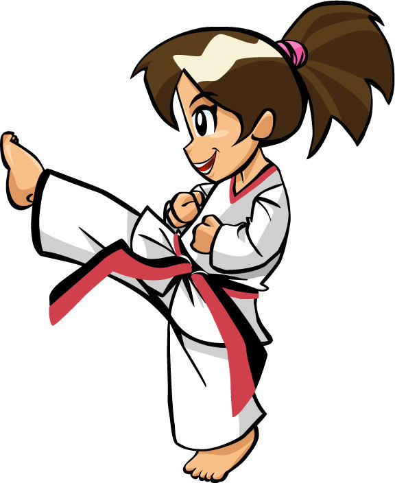 girl karate clipart - photo #18